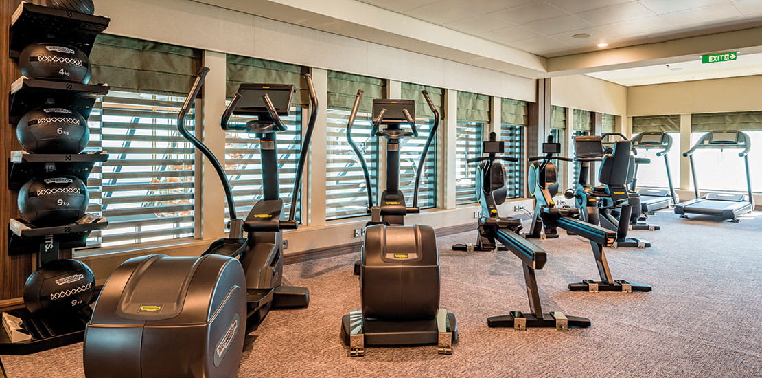 Gym equipment in the Fitness Centre